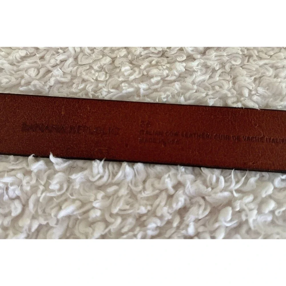 BANANA REPUBLIC Mens Belt Size 36 Cowhide Italian Leather Belt Brown
